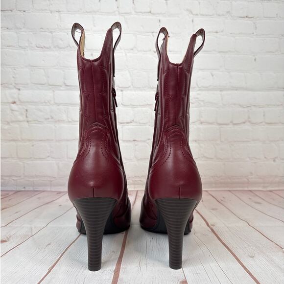 Indigo Rd. Burgundy Western Pointed Boots Women’s Size 10M - Picture 8 of 10